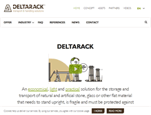 Tablet Screenshot of deltarack.com